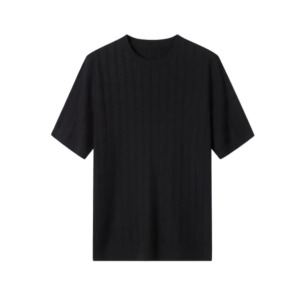 Lazeno Knit T-Shirt — Black