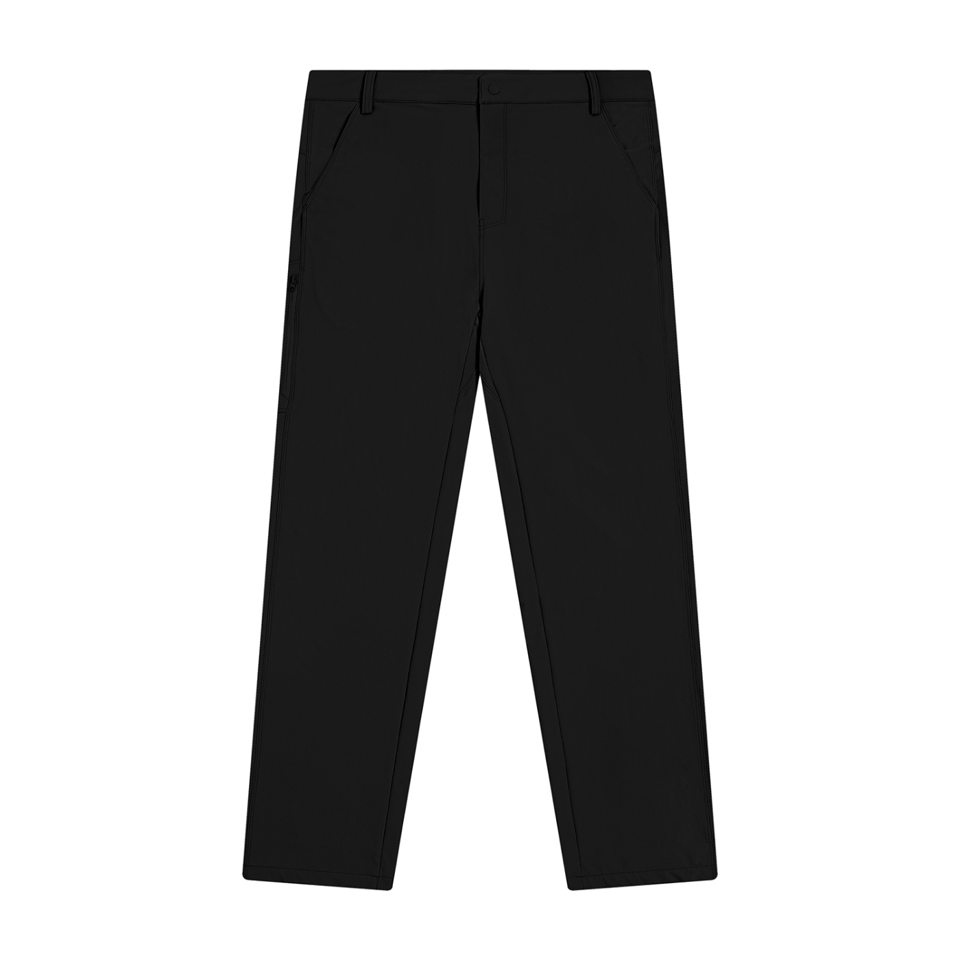 ODMPOD Avenue Tapered Pants shown in black fabric, featuring a relaxed fit with tapered legs and side pockets.