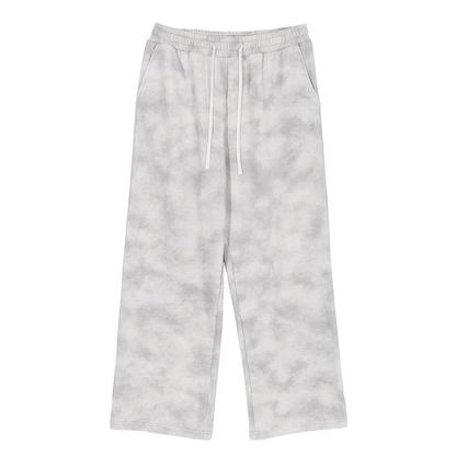 ODMPOD Cloudbreak Sweatpants in beige, featuring a relaxed fit with elastic waistband and cuffs for comfortable casual wear.