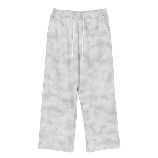 ODMPOD Cloudbreak Sweatpants in beige, featuring a relaxed fit with elastic waistband and cuffs for comfortable casual wear.