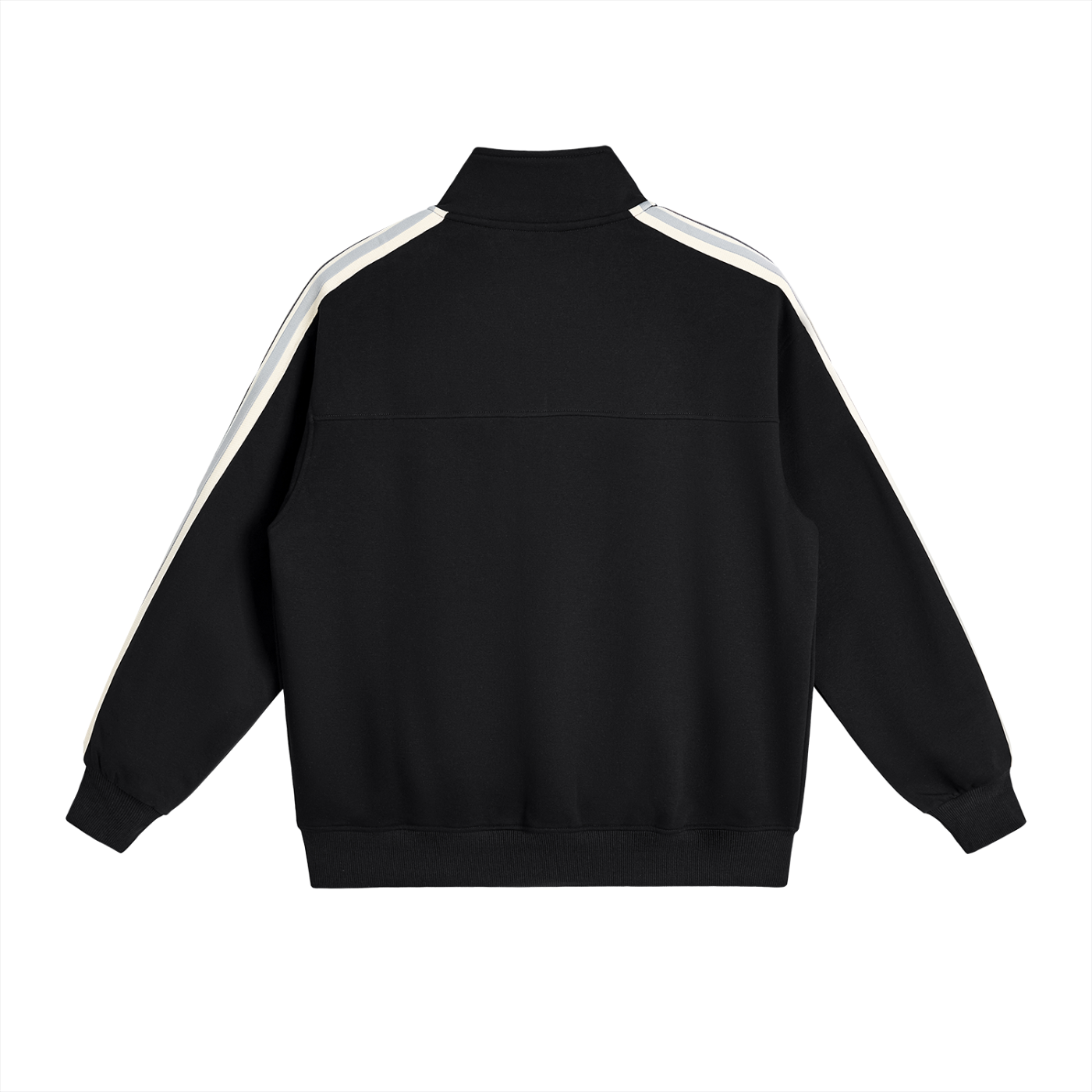 ODMPOD Northline Jacket in black, featuring a sleek design with a hood and zipper closure, suitable for casual outdoor wear.