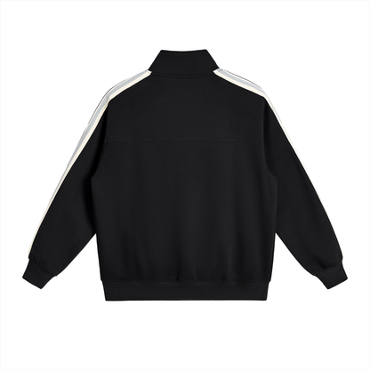 ODMPOD Northline Jacket in black, featuring a sleek design with a hood and zipper closure, suitable for casual outdoor wear.