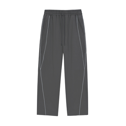 ODMPOD Motion Sweatpants in gray, featuring comfortable elastic waistband and relaxed fit, ideal for casual wear and workouts.