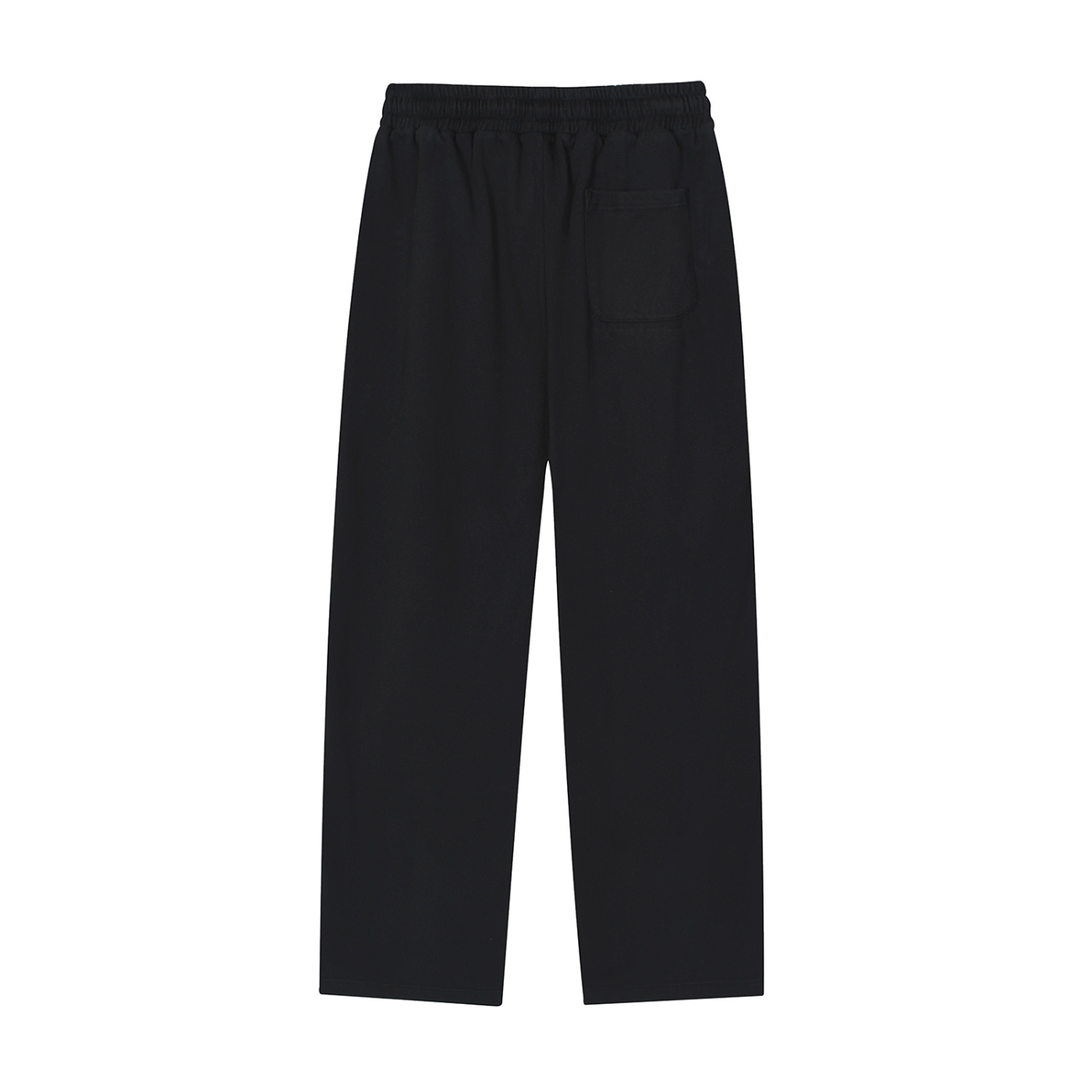 ODMPOD Motion Sweatpants in black, featuring a relaxed fit and elastic waistband, shown on a model.