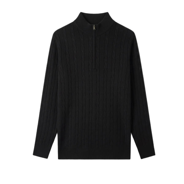 Monaco Quarter Zip — Black