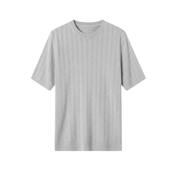 Lazeno Knit T-Shirt — Grey