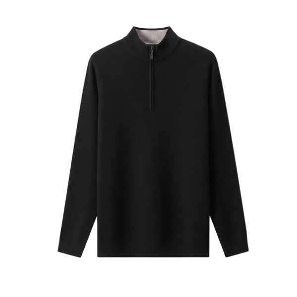 Rive Quarter Zip — Black
