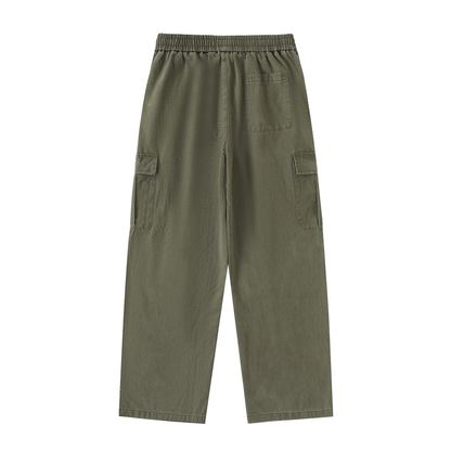 ODMPOD Off Duty Cargo pants featuring multiple pockets and relaxed fit, shown in a neutral color.
