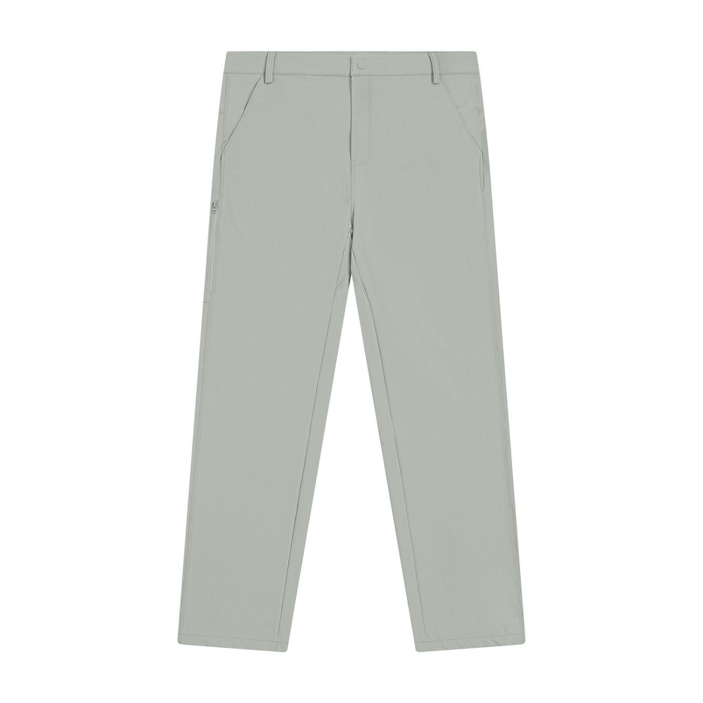 ODMPOD Avenue Tapered Pants in neutral fabric, showcasing a relaxed fit with tapered legs and front pockets.