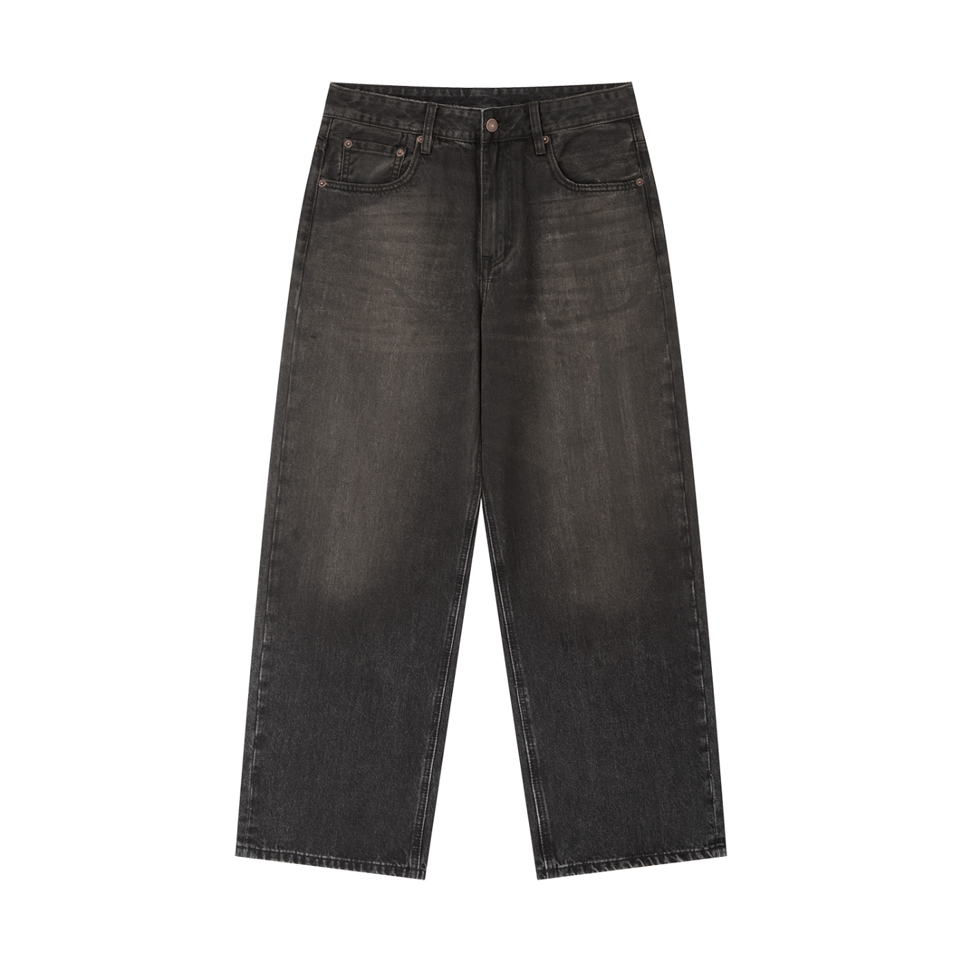 ODMPOD Phantom Denim Jeans featuring classic blue wash, slim fit design, and five-pocket styling.