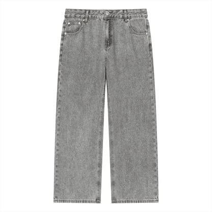 ODMPOD Outbound Denim Jeans showing classic blue denim fabric with a fitted design and five-pocket style.