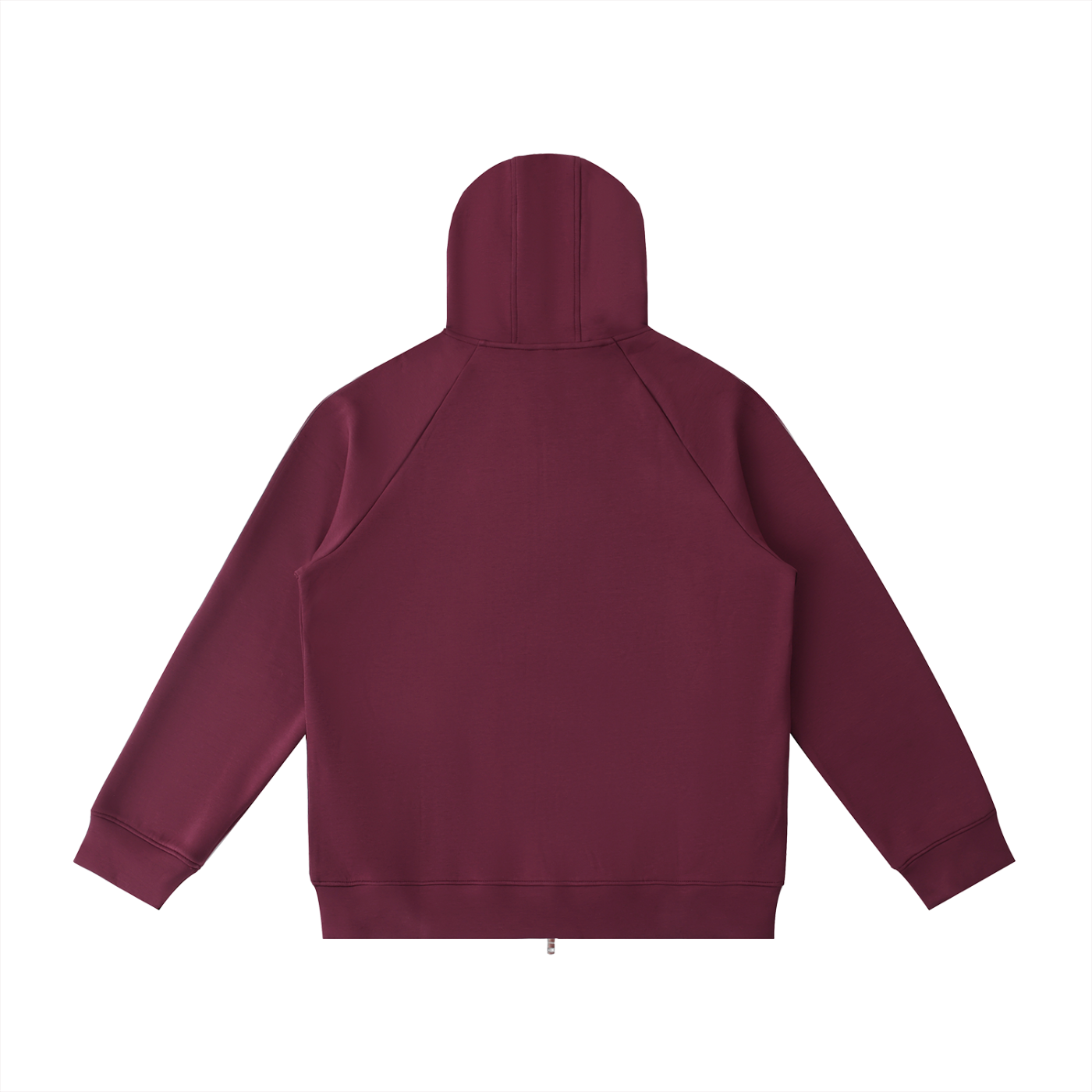 ODMPOD Northline Zip Hoodie in black, showing front view with zipper, hood, and casual fit.