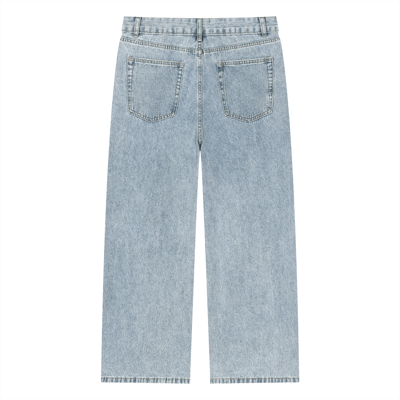 ODMPOD Outbound Denim Jeans featuring classic blue wash, slim fit design, and five-pocket styling for casual everyday wear.
