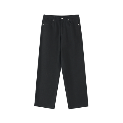 ODMPOD Interval Pants shown in black, featuring a relaxed fit and elastic waistband, ideal for activewear and casual wear.