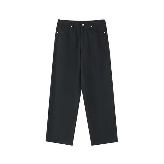 ODMPOD Interval Pants shown in black, featuring a relaxed fit and elastic waistband, ideal for activewear and casual wear.