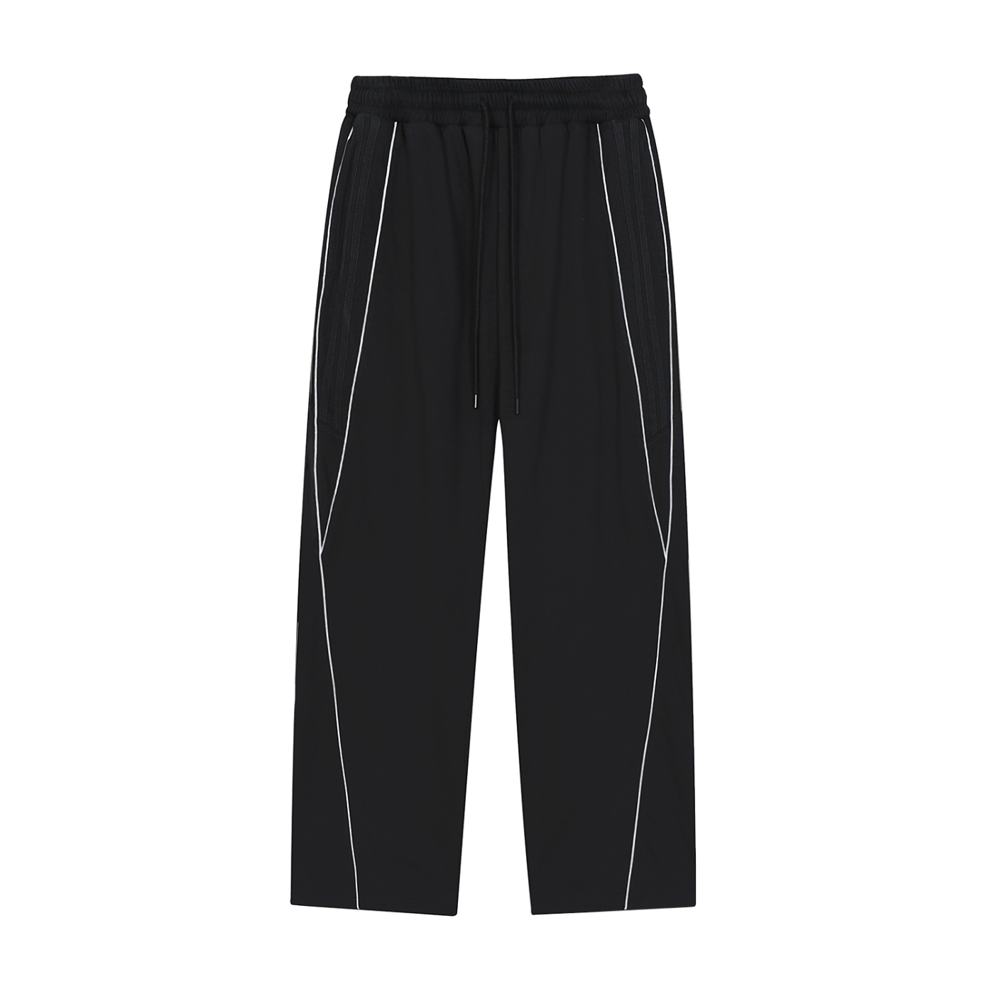 ODMPOD Motion Sweatpants in gray with elastic waistband and tapered cuffs, shown on a model for a comfortable, sporty look.