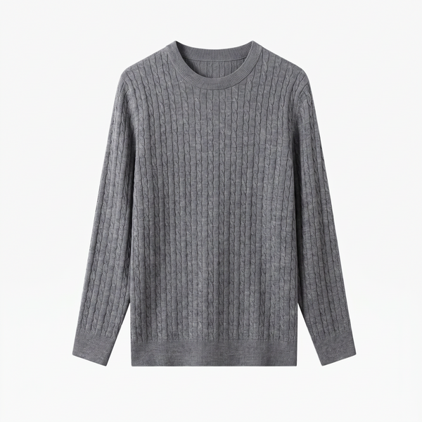 Côte Cable Knit — Grey